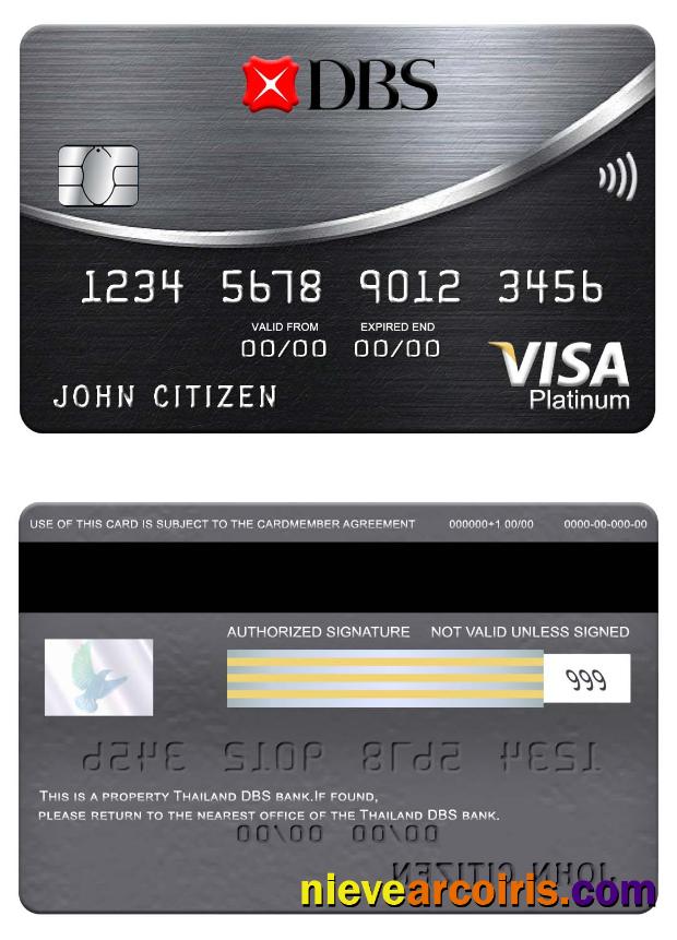 Thailand DBS bank platinum visa card